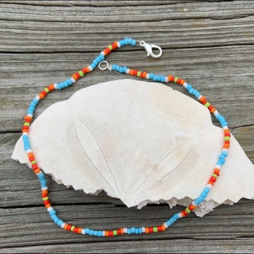 seed bead VSCO choker necklace